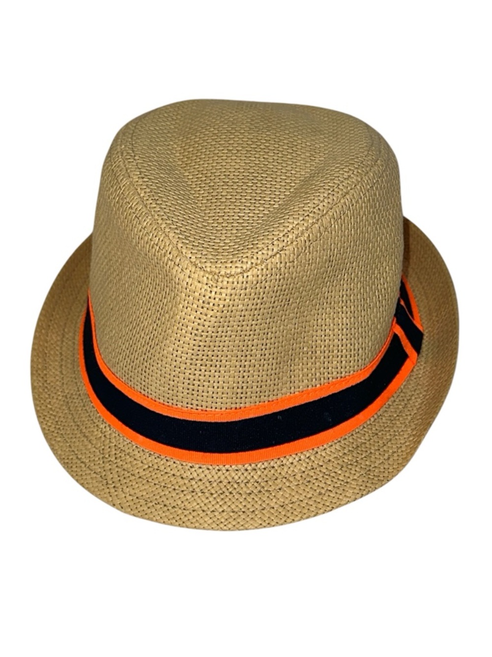 The Childrens Place Est 1989 Straw Fedora Hat Boys Size 4-6 Years